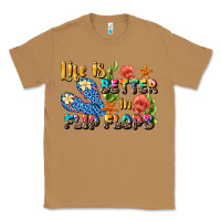 Toasted Coconut life is better in flip flops summer Classic Tee - JahusDesignShop