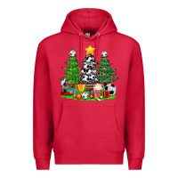 Cardinal Christmas With Soccer Trees Premium Hoodie - BundleAndBundleShop