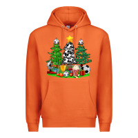Carrot Christmas With Soccer Trees Premium Hoodie - BundleAndBundleShop