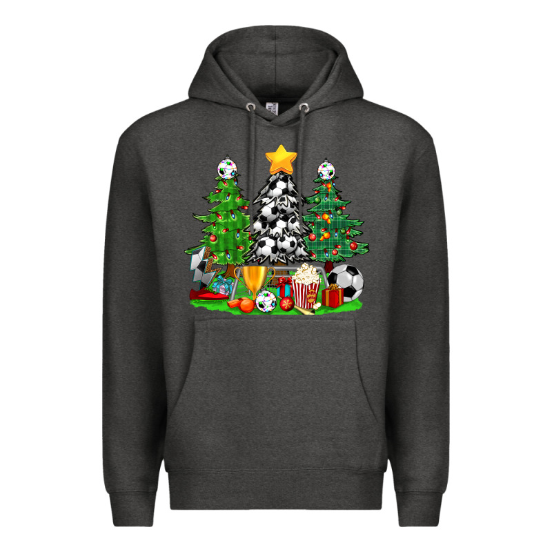 Christmas With Soccer Trees Premium Hoodie by BundleAndBundleShop | Teevron