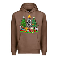 Chestnut Christmas With Soccer Trees Premium Hoodie - BundleAndBundleShop