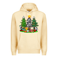 Pina Colada Christmas With Soccer Trees Premium Hoodie - BundleAndBundleShop
