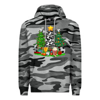 Slate Camo Christmas With Soccer Trees Premium Hoodie - BundleAndBundleShop