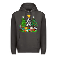 Smoke Christmas With Soccer Trees Premium Hoodie - BundleAndBundleShop