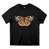 Black Common Buckeye Butterfly Heavy Core Tee - LillyAllenDesigns