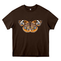 Chocolate Brown Common Buckeye Butterfly Heavy Core Tee - LillyAllenDesigns