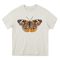 Cream Common Buckeye Butterfly Heavy Core Tee - LillyAllenDesigns
