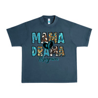 Midnight Navy mama of drama boy mom Urban Heavy Tee - Zillion Design Studio