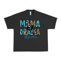 Pigment Black mama of drama boy mom Urban Heavy Tee - Zillion Design Studio