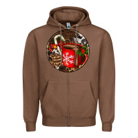 Chestnut Christmas hot chocolate and chocolate Zipper Hoodie - AdoDesignShop