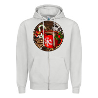 Dove Grey Christmas hot chocolate and chocolate Zipper Hoodie - AdoDesignShop