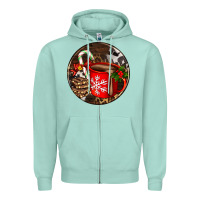 Seafoam Christmas hot chocolate and chocolate Zipper Hoodie - AdoDesignShop