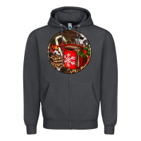 Smoke Christmas hot chocolate and chocolate Zipper Hoodie - AdoDesignShop