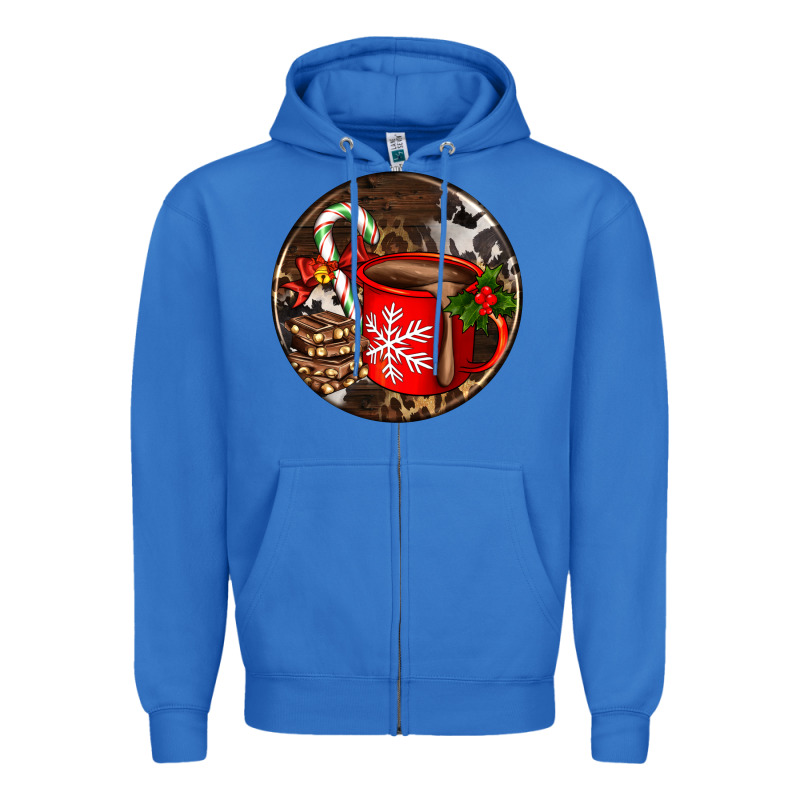 Christmas Hot Chocolate And Chocolate Zipper Hoodie by AdoDesignShop | Teevron