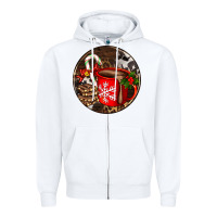 White Christmas hot chocolate and chocolate Zipper Hoodie - AdoDesignShop