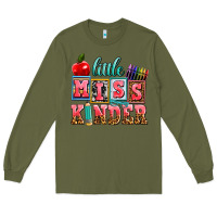 Army Green little miss kinder Long Sleeve Tee - AdoDesignShop