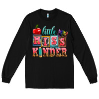 Black little miss kinder Long Sleeve Tee - AdoDesignShop
