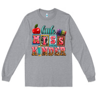 Heather Grey little miss kinder Long Sleeve Tee - AdoDesignShop