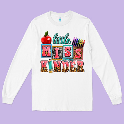 Little Miss Kinder Long Sleeve Tee Designed By Adodesignshop
