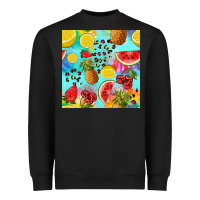 Black fruits tie dye seamless pattern Heavyweight Sweatshirt - Zillion Design Studio