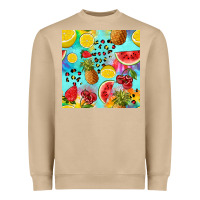 Fruits Tie Dye Seamless Pattern Heavyweight Sweatshirt | Teevron
