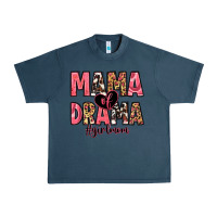 Midnight Navy mama of drama girl mom Urban Heavy Tee - Zillion Design Studio