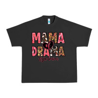 Pigment Black mama of drama girl mom Urban Heavy Tee - Zillion Design Studio
