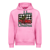 Fuchsia Pink Merry Christmas Truck Urban Hoodie - Bettercallsaul