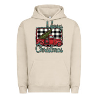 Pigment French Oak Merry Christmas Truck Urban Hoodie - Bettercallsaul
