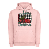 Pigment Salmon Merry Christmas Truck Urban Hoodie - Bettercallsaul