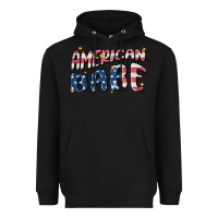 Black American babe Heavyweight Hoodie - MaliasSmallBusiness