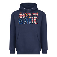 Navy American babe Heavyweight Hoodie - MaliasSmallBusiness