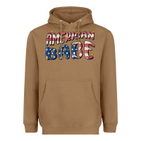 Toasted Coconut American babe Heavyweight Hoodie - MaliasSmallBusiness