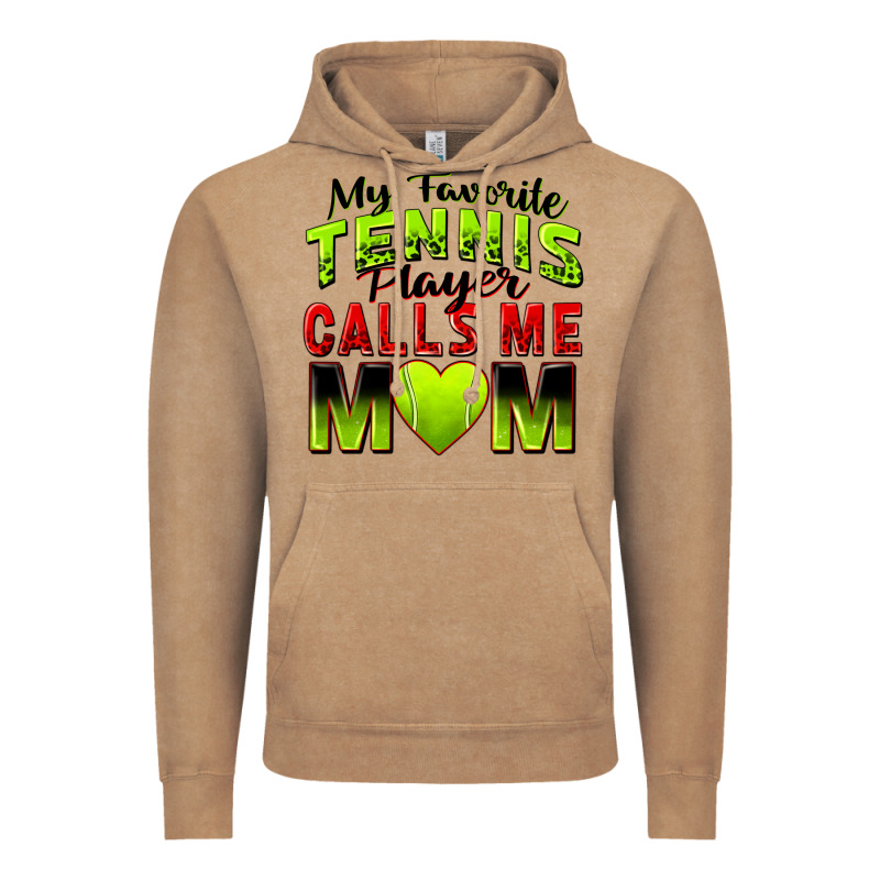 My Favorite Tennis Player Calls Me Mom Vintage Hoodie by Zillion Design Studio | Teevron