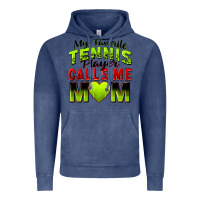 Vintage Denim my favorite tennis player calls me mom Vintage Hoodie - Zillion Design Studio