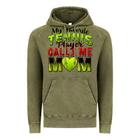 Vintage Olive my favorite tennis player calls me mom Vintage Hoodie - Zillion Design Studio