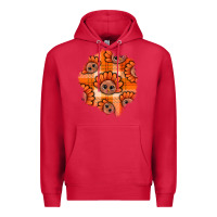 Cardinal Thanksgiving Turkey With Tartan Patch Premium Hoodie - BundleAndBundleShop