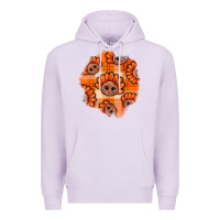 Lilac Thanksgiving Turkey With Tartan Patch Premium Hoodie - BundleAndBundleShop