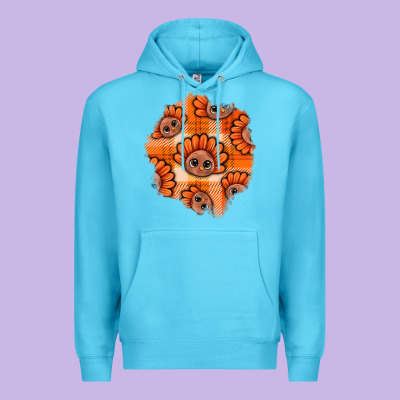 Thanksgiving Turkey With Tartan Patch Premium Hoodie Designed By Bundleandbundleshop