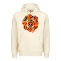 Sandshell Thanksgiving Turkey With Tartan Patch Premium Hoodie - BundleAndBundleShop