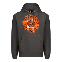 Smoke Thanksgiving Turkey With Tartan Patch Premium Hoodie - BundleAndBundleShop