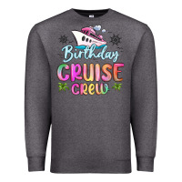 Charcoal Heather birthday cruise crew Premium Sweatshirt - MaliasSmallBusiness