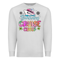 Dove Grey birthday cruise crew Premium Sweatshirt - MaliasSmallBusiness