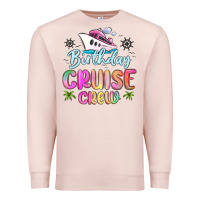 Pale Pink birthday cruise crew Premium Sweatshirt - MaliasSmallBusiness