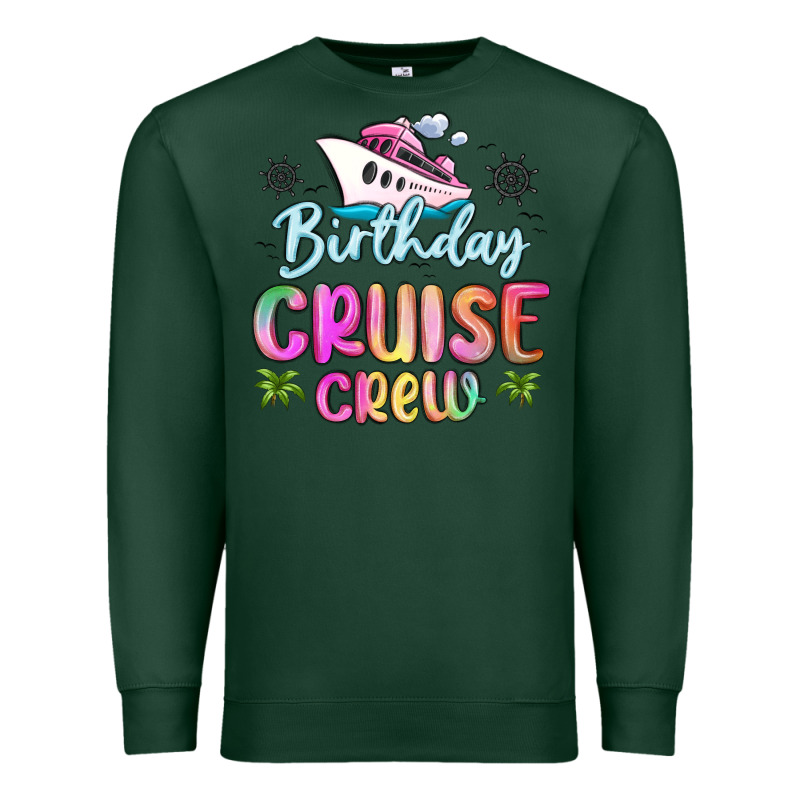 Birthday Cruise Crew Premium Sweatshirt by MaliasSmallBusiness | Teevron