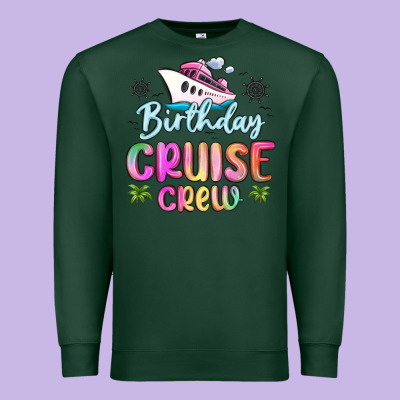 Birthday Cruise Crew Premium Sweatshirt Designed By Maliassmallbusiness