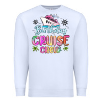 White birthday cruise crew Premium Sweatshirt - MaliasSmallBusiness