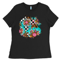 Black race sunflower patches Ladies Tee - AdoDesignShop