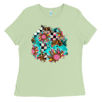 Matcha race sunflower patches Ladies Tee - AdoDesignShop