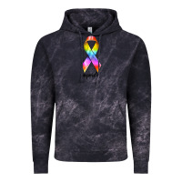 Cloud Black pride ribbon Vintage Hoodie - texasbilliewilder